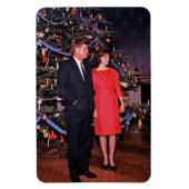 Magnet Flexible Arbre de Noël Président John Kennedy & Jacqueline (Vertical)