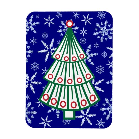 Magnet Flexible Arbre de Noël relié sur Snowflake Blizzard (Vertical)