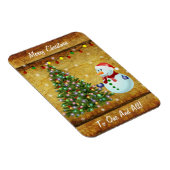Magnet Flexible Arbre de Noël Snowman (Côté Droit)