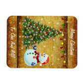 Magnet Flexible Arbre de Noël Snowman (Horizontal)