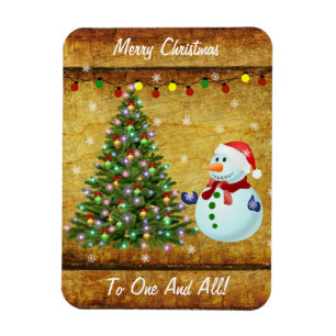 Magnet Flexible Arbre de Noël Snowman