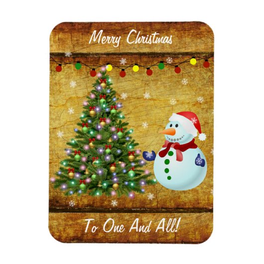 Magnet Flexible Arbre de Noël Snowman (Vertical)