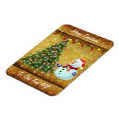 Magnet Flexible Arbre de Noël Snowman (Côté Gauche)