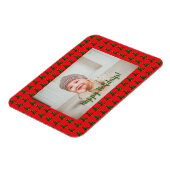 Magnet Flexible Arbre de Noël vert-rouge personnalisé (Côté Gauche)