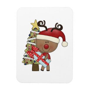 Magnet Flexible Arbre de vacances de renne de Rudy