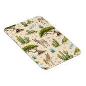 Magnet Flexible Arbre divi d'Aruba, âne, iguane, cactus (Côté Droit)