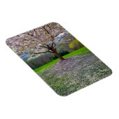 Magnet Flexible Arbre fleuri rose cerisier avec bois (Côté Droit)
