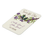 Magnet Flexible Arbre florissant pourpre turquoise Inséparables (Côté Gauche)