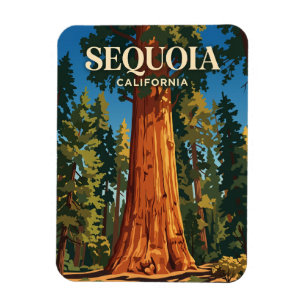 Magnet Flexible Arbre General Sherman, Parc national de Sequoia US