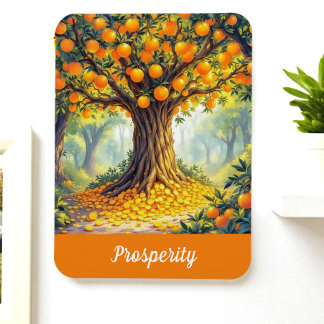 Magnet Flexible Arbre orange nature richesse abondance prospérité