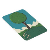 Magnet Flexible Arbre sur une colline (Côté Droit)