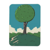Magnet Flexible Arbre sur une colline (Vertical)