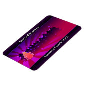 Magnet Flexible Arbres de Noël Nuances de violet vacances Flexible (Côté Gauche)