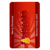 Magnet Flexible Arbres de Noël Shades Jaune Rouge Fête Flexible (Vertical)