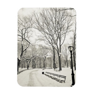 Magnet Flexible Arbres d'hiver couverts de neige