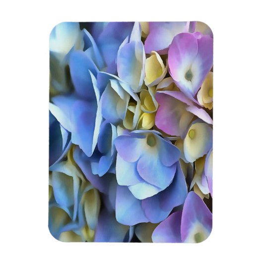Magnet Flexible Arbuste bleu Hydrangea Arbuste Artistique Bossom (Vertical)