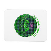 Magnet Flexible Arbuthnott Scottish Tartan Celtic Thistle (Horizontal)