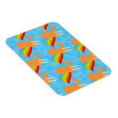 Magnet Flexible Arc en arc-en-ciel orange Pop Retro (Côté Droit)