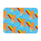 Magnet Flexible Arc en arc-en-ciel orange Pop Retro (Horizontal)