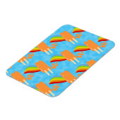 Magnet Flexible Arc en arc-en-ciel orange Pop Retro (Côté Gauche)