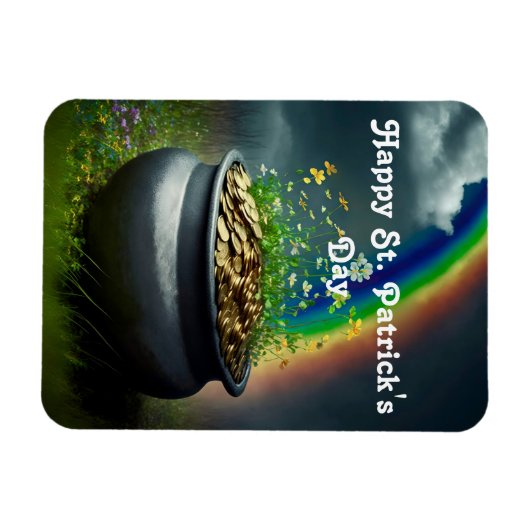 Magnet Flexible Arc-En-Ciel Avec Pot D'Aimant Flexible Or (Horizontal)