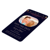 Magnet Flexible Arc En Ciel Bleu Bleu Lune Étoiles Enregistrer La  (Côté Gauche)