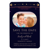 Magnet Flexible Arc En Ciel Bleu Bleu Lune Étoiles Enregistrer La  (Vertical)