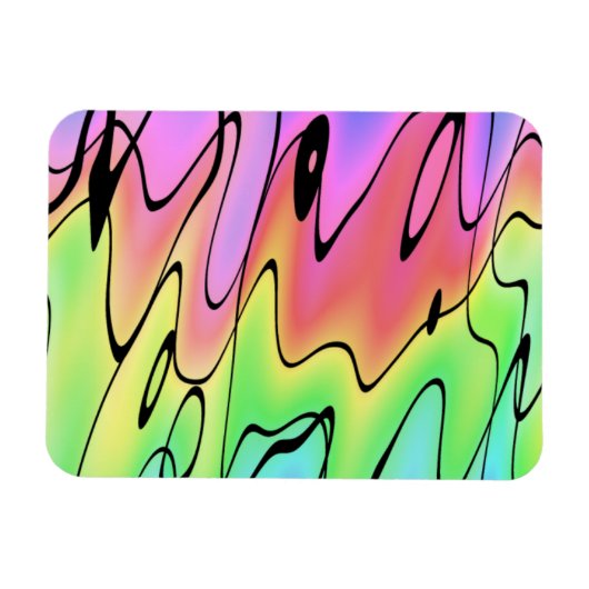 Magnet Flexible Arc en ciel flou (Horizontal)