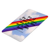 Magnet Flexible Arc-en-ciel lumineux dans le ciel Inspiration Bibl (Côté Gauche)