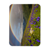 Magnet Flexible Arc En Ciel Sur Un pré Fleuri (Vertical)