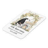 Magnet Flexible Arc floral de crème Gnome 50e anniversaire de Mari (Côté Gauche)