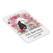 Magnet Flexible Arc floral rose Gnome 50e anniversaire de Mariage (Côté Droit)