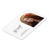 Magnet Flexible Arch Photo Typographie moderne Grad Faire-part (Côté Gauche)