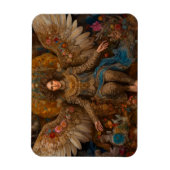 Magnet Flexible Archange Michael assis sur le trône (Vertical)