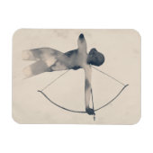 Magnet Flexible Archeresse aquarelle Silhouette (Horizontal)