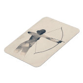 Magnet Flexible Archeresse aquarelle Silhouette (Côté Gauche)