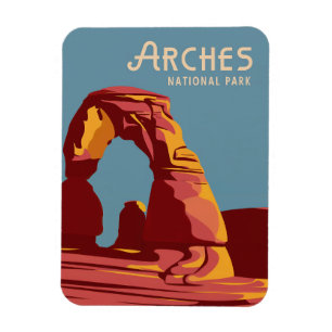 Magnet Flexible Arches Parc National Souvenir ou cadeau