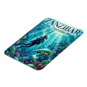 Magnet Flexible Archipel de Zanzibar Tanzanie (Côté Gauche)