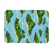 Magnet Flexible Archipel d'îles tropicales (Horizontal)