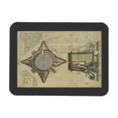 Magnet Flexible Architecture Ancienne, Couronne de Capitale Décora (Horizontal)