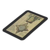 Magnet Flexible Architecture Ancienne, Couronne de Capitale Décora (Côté Gauche)