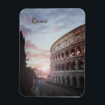 Magnet Flexible Architecture antique Rome coucher de soleil ville<br><div class="desc">Architecture antique Rome coucher de soleil ville,  route à l'aube</div>