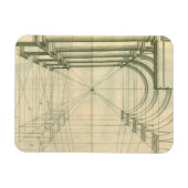 Magnet Flexible Architecture vintage, Perspective Colonnes Arches (Horizontal)