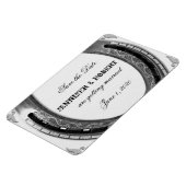 Magnet Flexible Argent à cheval sur mariage blanc Enregistrer la d (Côté Gauche)