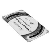 Magnet Flexible Argent à cheval sur mariage blanc Enregistrer la d (Côté Droit)