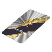 Magnet Flexible Argent et or Fleur dy Lys (Côté Gauche)