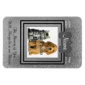 Magnet Flexible Argent individuel pour chat ou chien (Horizontal)