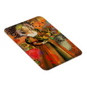 Magnet Flexible Aries Orange Woman : Collage d'art antique gothiqu (Côté Droit)