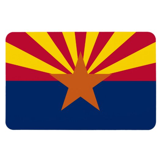 Magnet Flexible Arizona Flag, American The Copper State (Horizontal)
