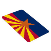 Magnet Flexible Arizona Flag, American The Copper State (Côté Droit)
